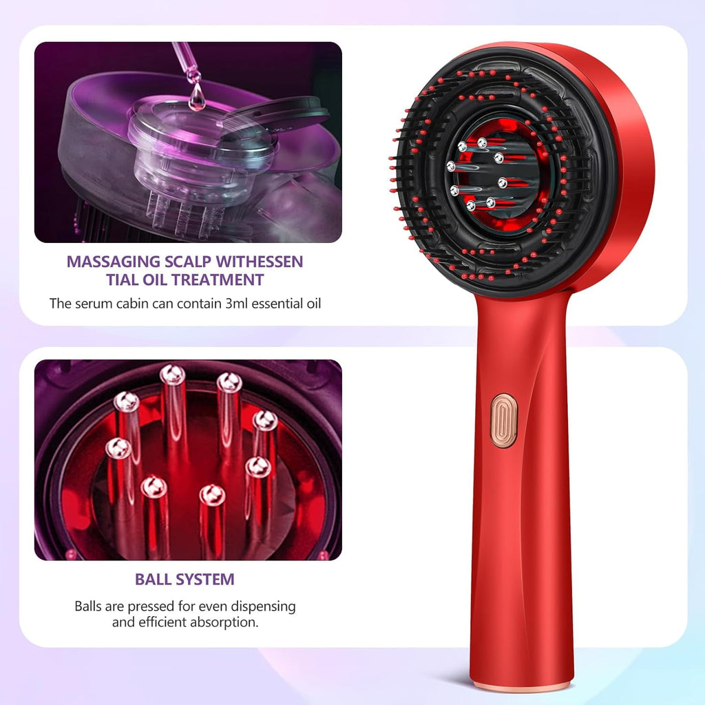 3 in 1 Hair Oil Applicator, Electric Head Massager Scalp, Hair Brushes for Hair Scalp Massager with Adjustable Speed,... - Image 4