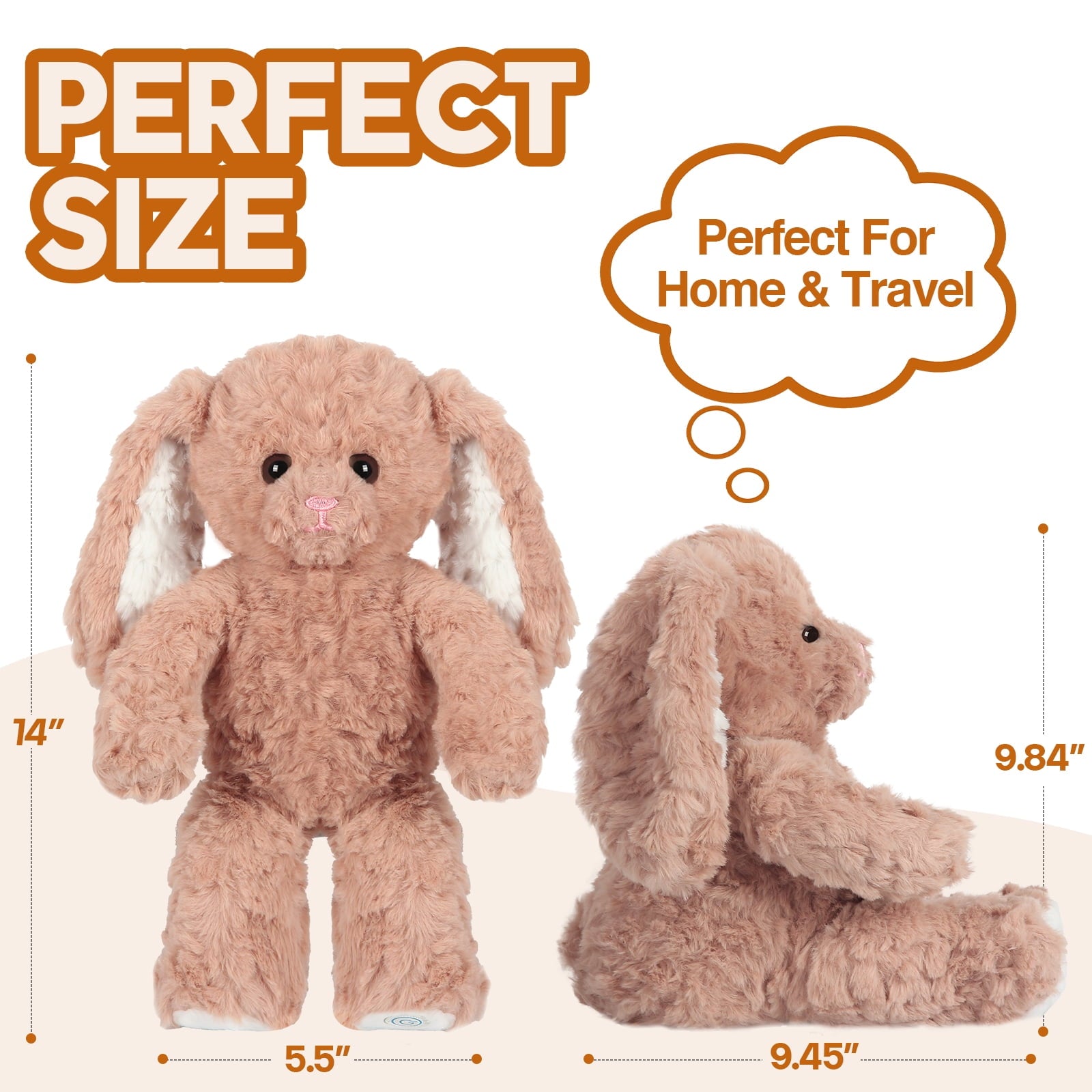 Bunny Huggable Massager with Vibration, Rabbit Vibrating Massager for Neck Back, Relaxing, Animal Electric Massager, ... - Image 3
