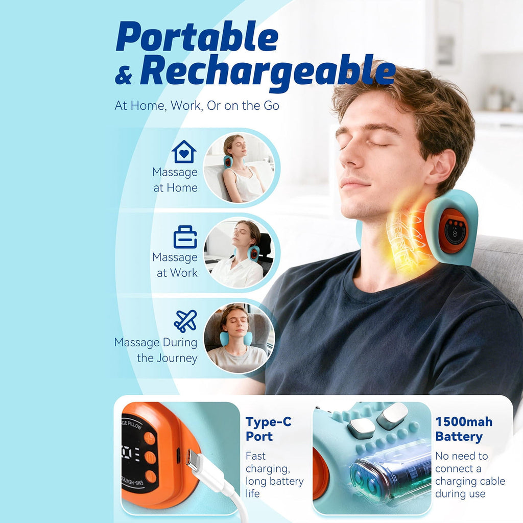 2026, 4-In-1 With Heat For Pain Relief Deep Tissue,26° Angle Neck With Heating And Vibration,3D Deep Tissue Massage F... - Image 2