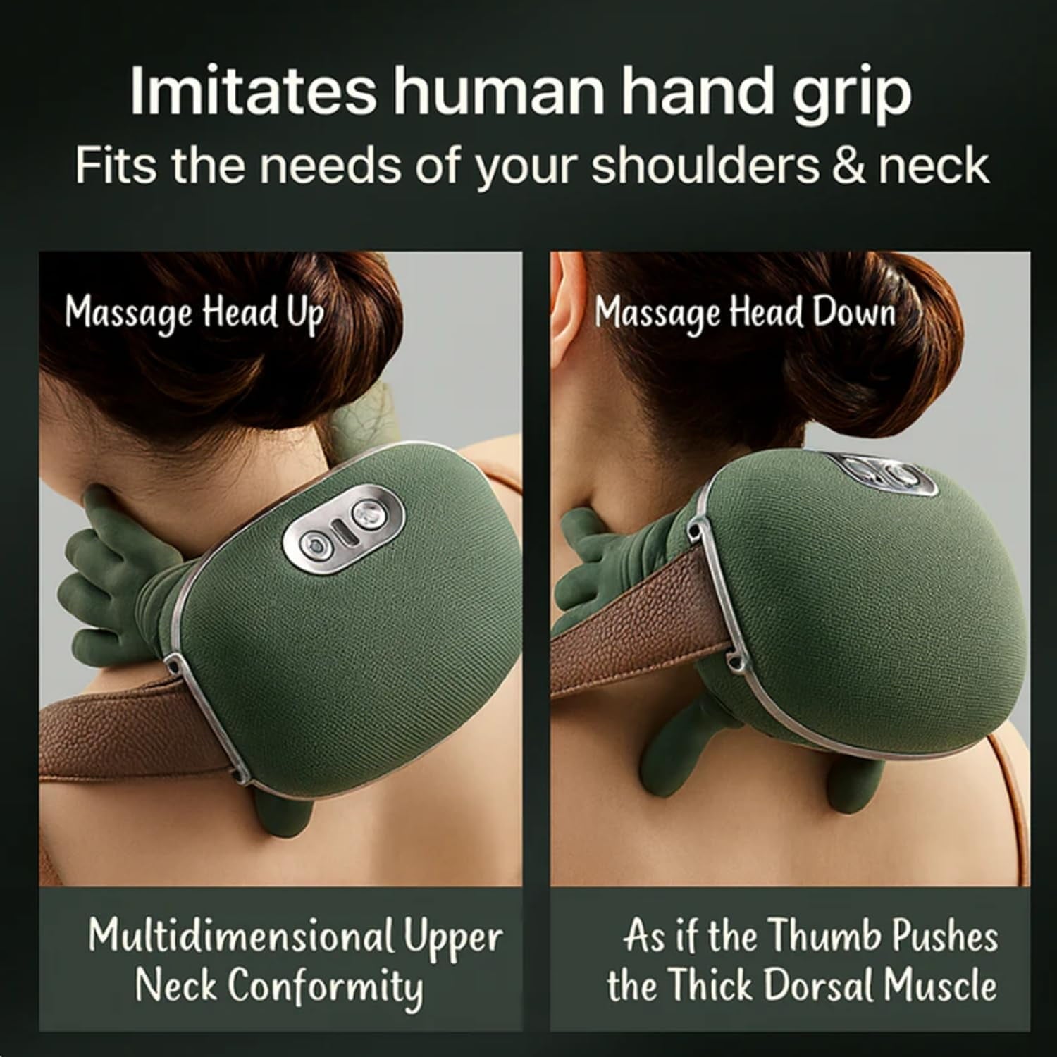for Shoulder, Shiatsu Back and Neck r for Neck, Lower Abdominal, discomfort Relief Deep Tissue with 3-Speed Adjustmen... - Image 5