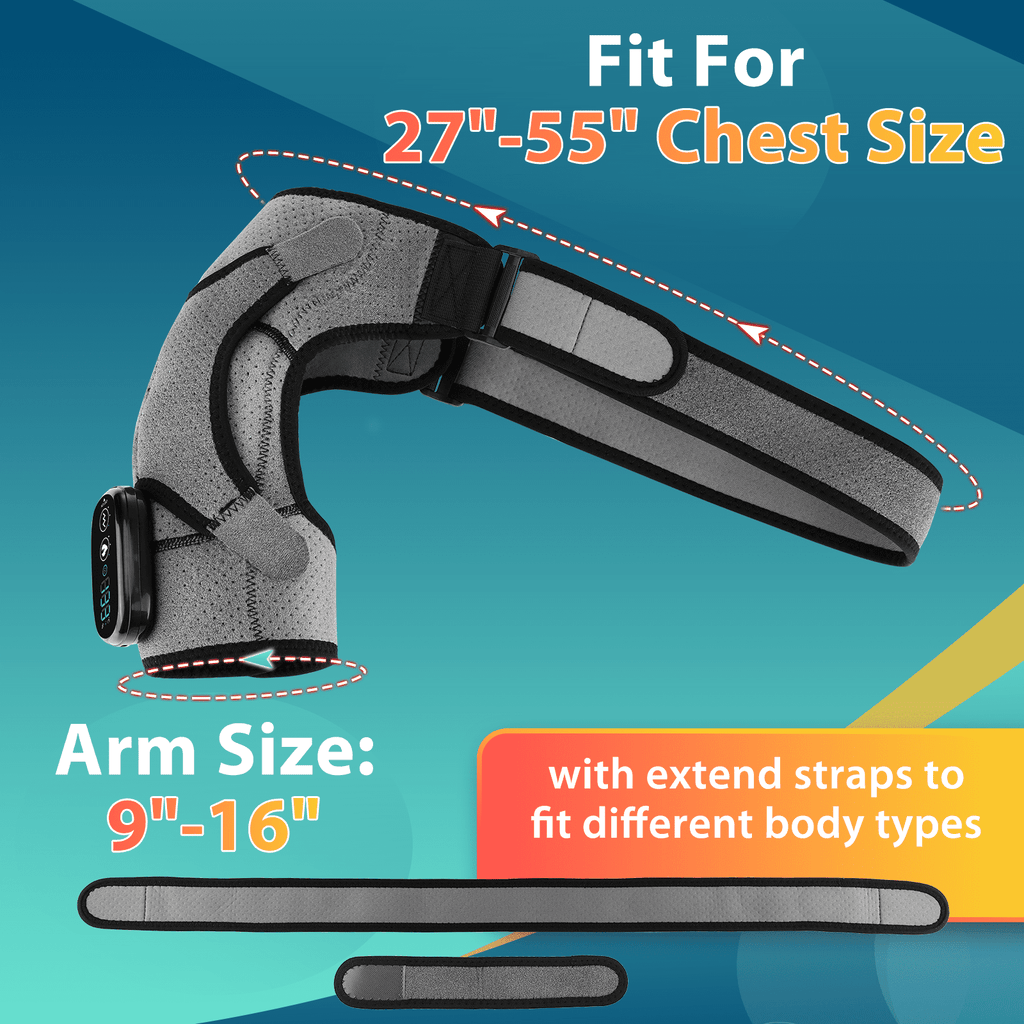 Brace, Cordless Heating Pads , Eletric Massager with 3 Heating Vibration Settings for Men Women - Image 6