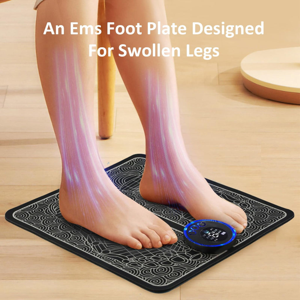 Foot Massager for Muscle Relaxation, 8 Modes & 19 Levels of Massage Intensity, Display Screen, USB Rechargeable - Image 2