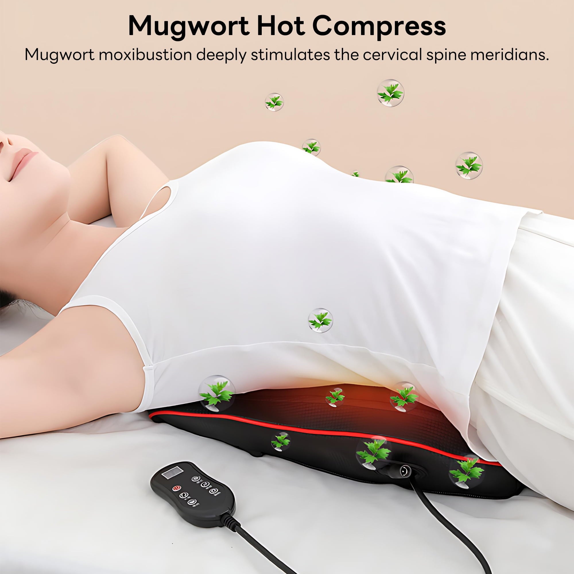 and Back Massager with Heat & Vibration, 20-Node 3D Shiatsu Kneading Massage Pillow with Remote for Full-Body Use Hom... - Image 4