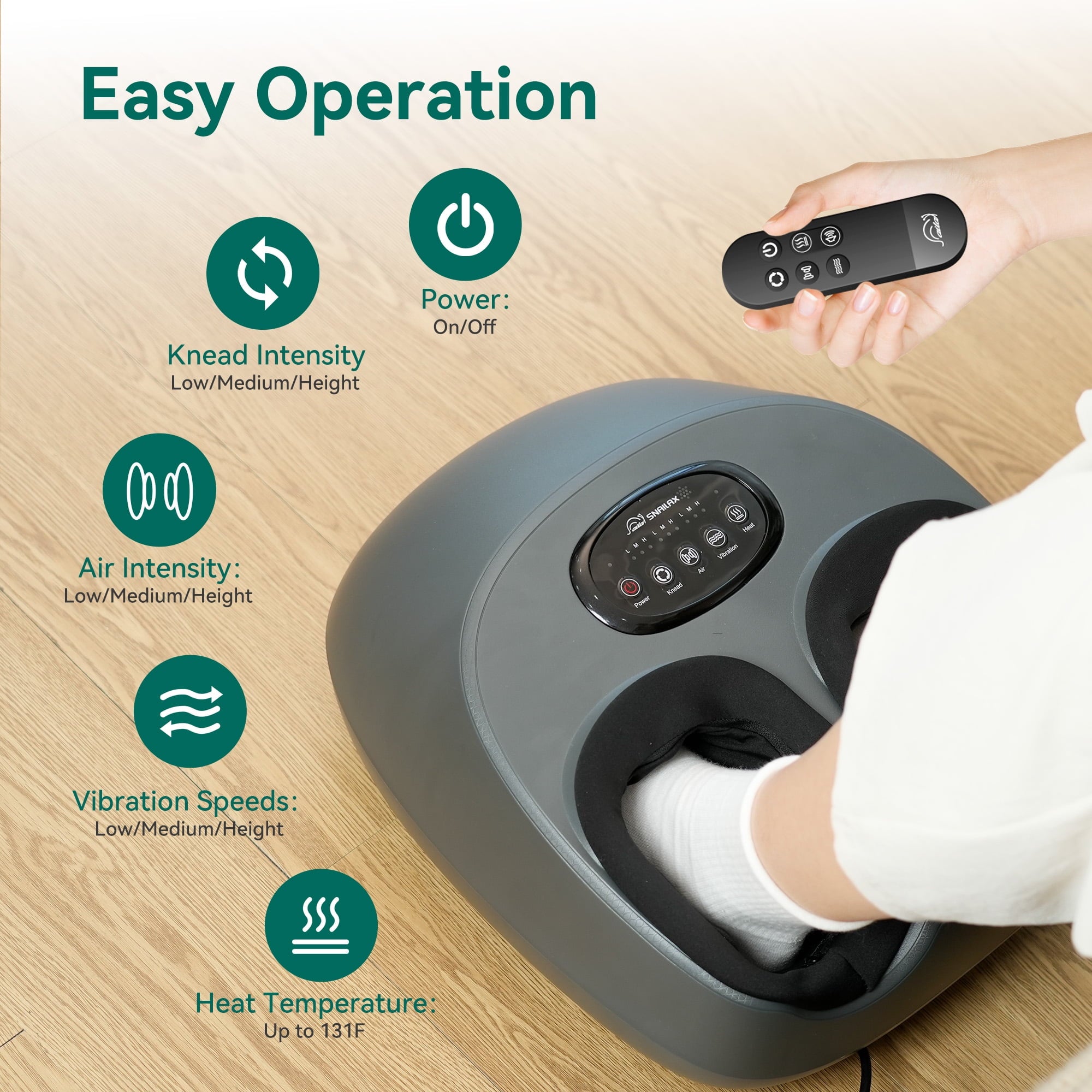 Massager with Heat, Massage Machine for Blood Circulation, Gift - Image 4