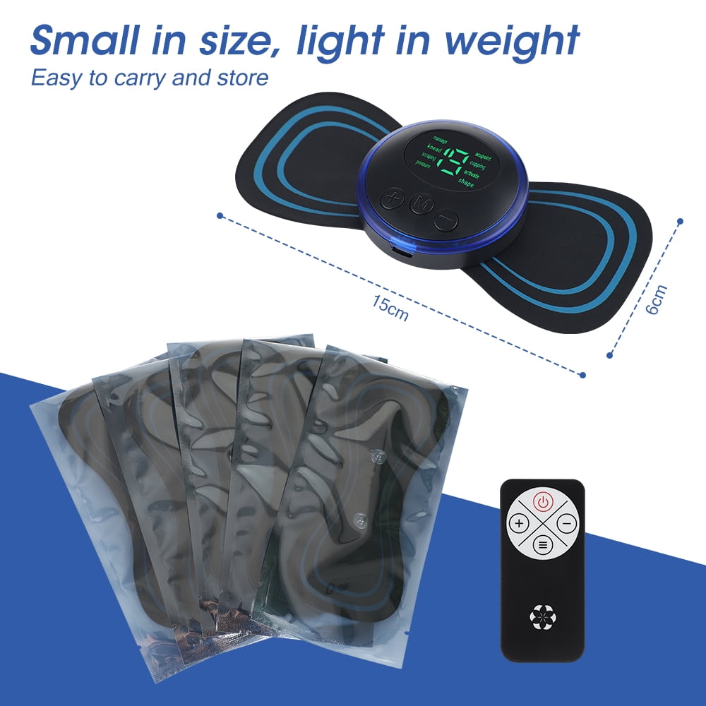 Portable Mini Massager with 5 pcs Free Gel Pads, Mini Neck Massager Cervical Massage, Back Massagers,Whole Body Massager - Image 3