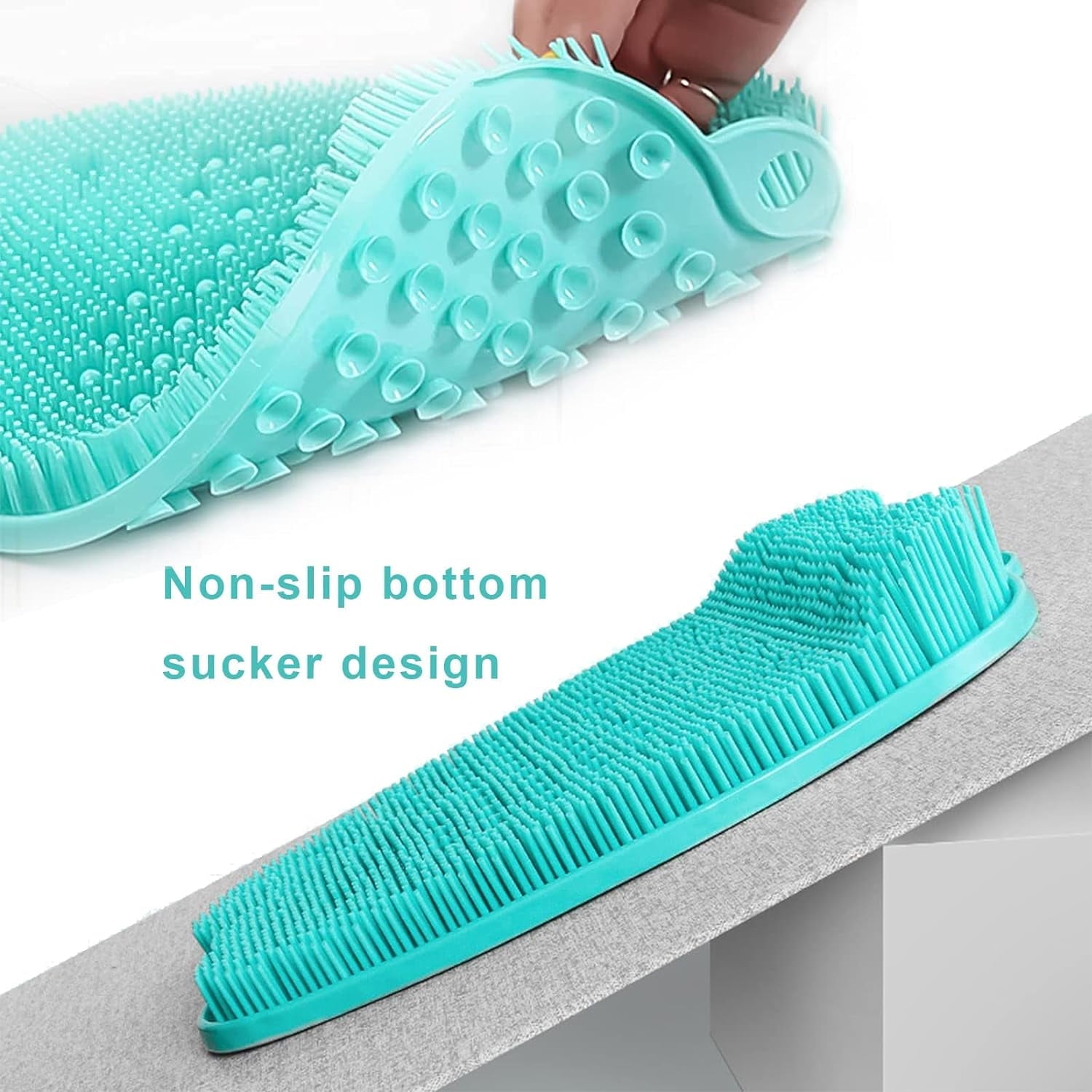 Mat,XL Larger Size Massager Mat with Non-Slip Suction Cups - Cleans, Exfoliationl,Massages Your Feet Without Bending,... - Image 3