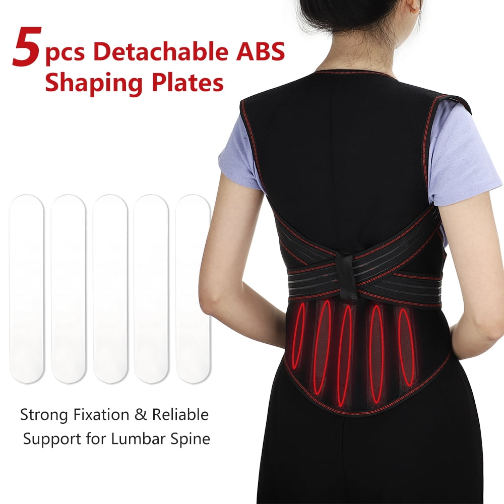 Posture Corrector with 108 Magnets, Pad for Neck Shoulder Massager with 5 Lumbar Support Bars for Office Sedentary Si... - Image 2