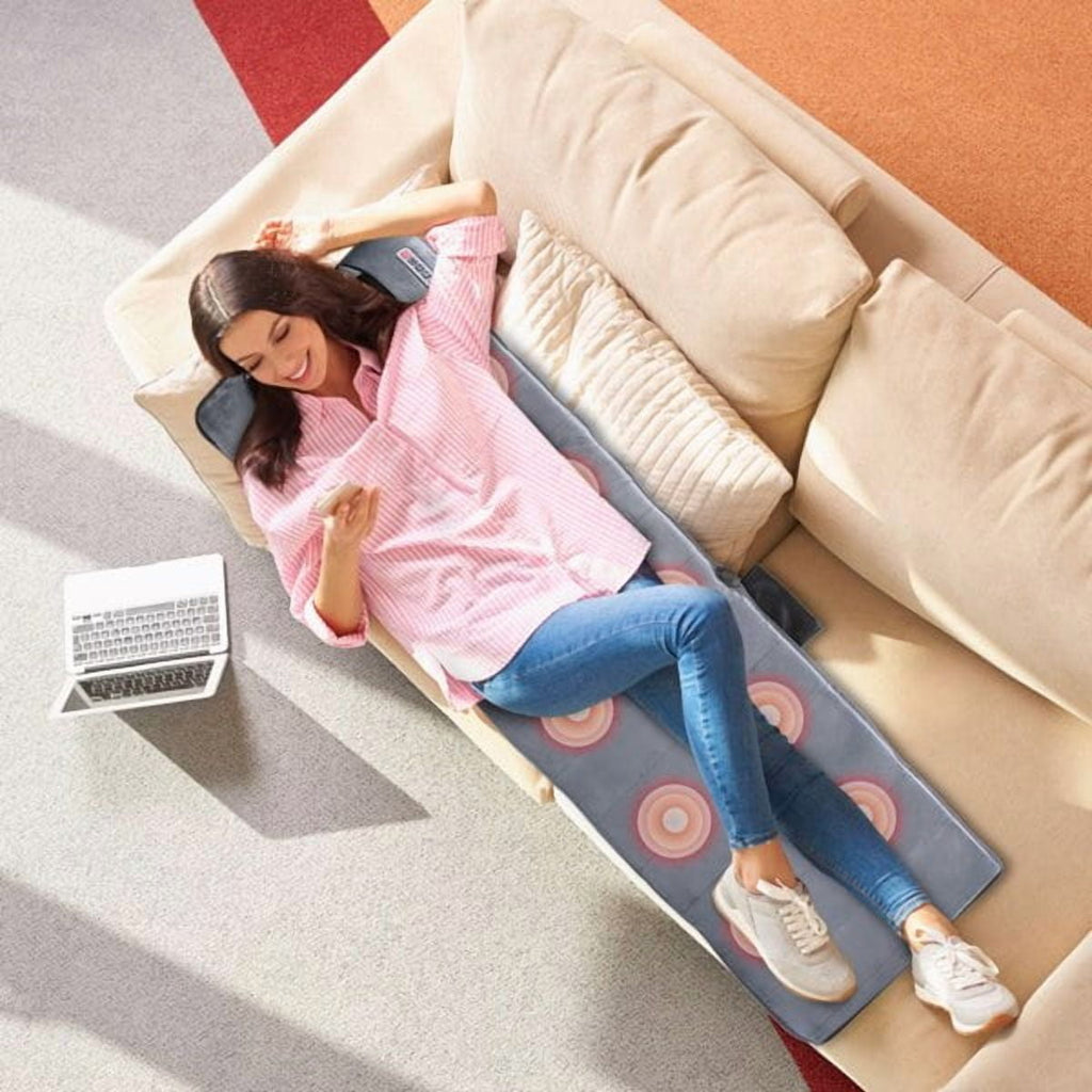 Massager Mat with Heat and 10 Vibration Massage Nodes Lumbar Stretching Pillow, Detachable Neck Massager with Shiatsu... - Image 6