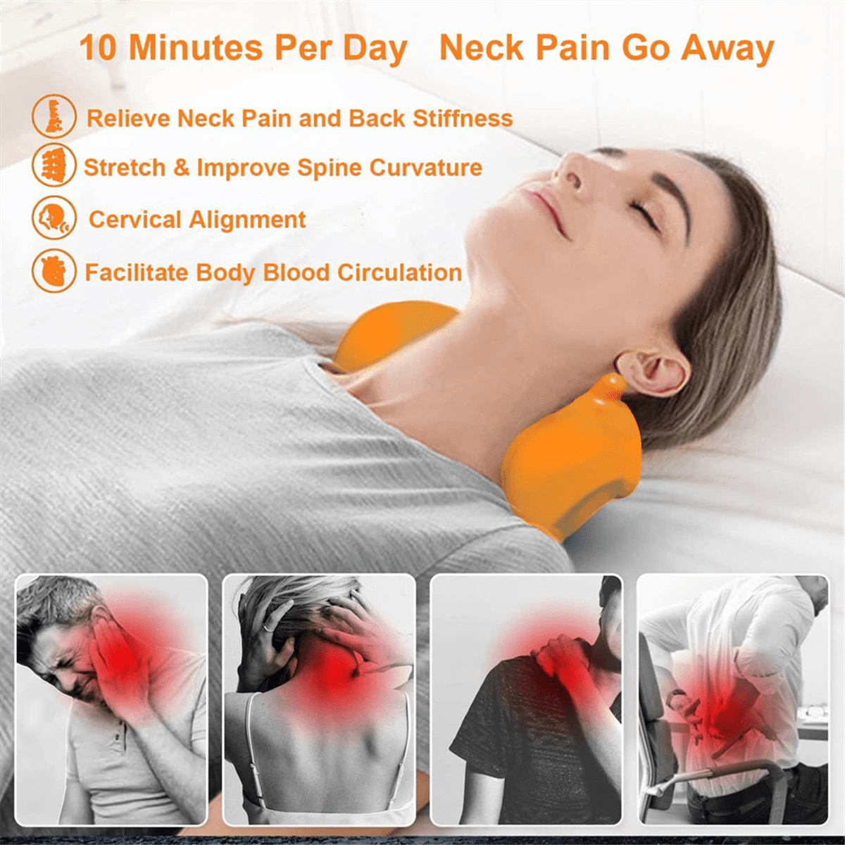 Ergonomic for Muscle Relaxation, Helps with Pain Relief Neck, Back, and Shoulders - Image 6
