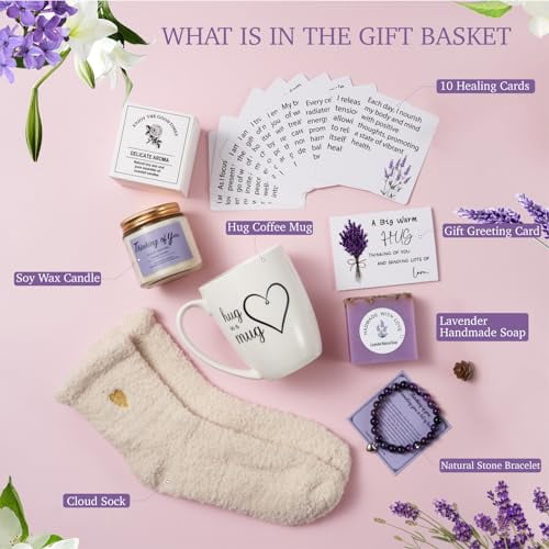 of You Gift Baskets for Women, Get Well Soon Gifts for Women, Encouragement Gift Surgery Recovery Gifts, Comfort Gift... - Image 6