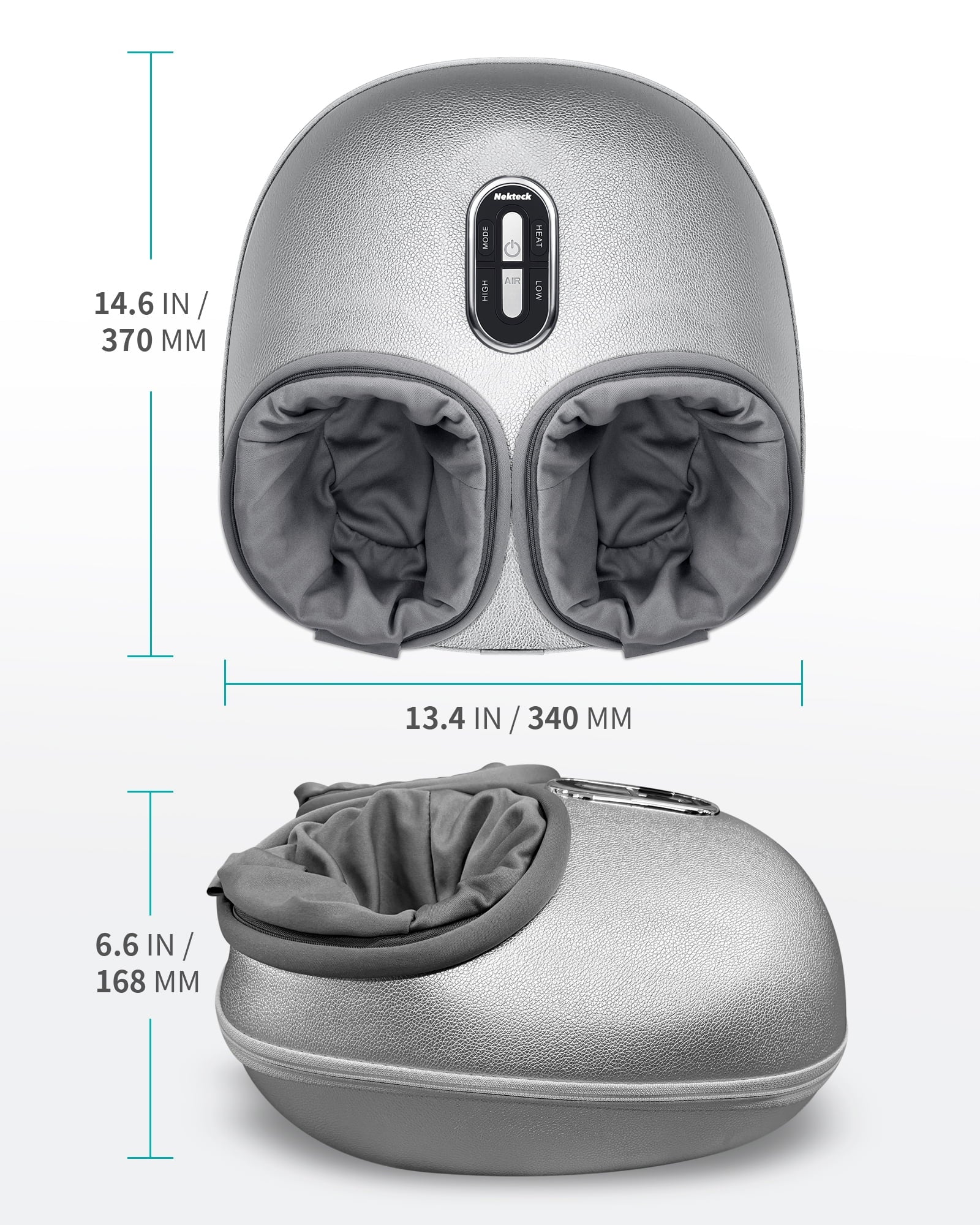 Massager Machine with Soothing Heat, Deep Kneading Therapy (Sliver) - Image 5