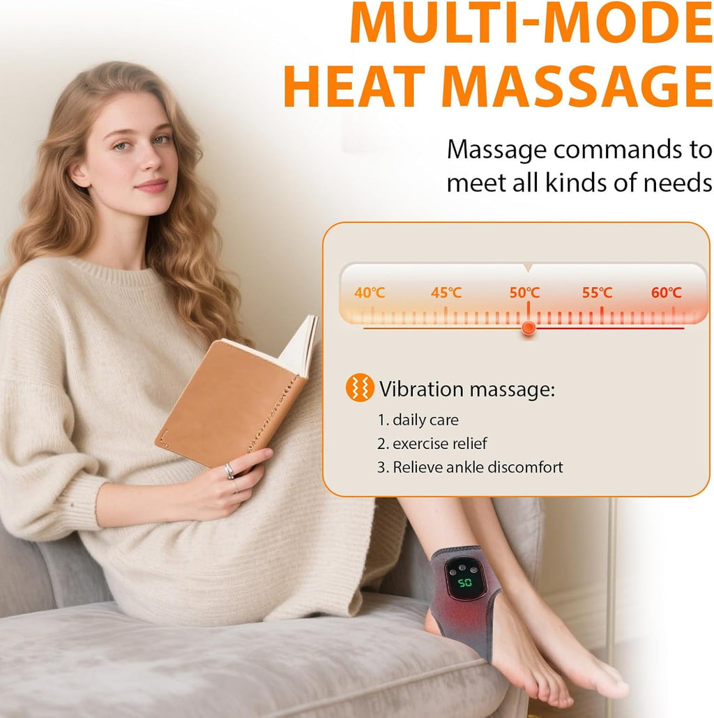 Massager, 2026 Upgrade Revive Massager,5 Heat Leavel,for Ankle Relaxation, for Neuropathy with 3 Vibration Mode - Image 4