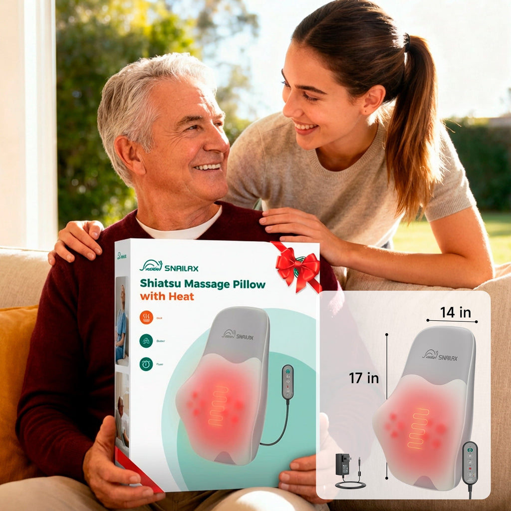 & Back Massager with Heat, 4D Deep Kneading Shiatsu 8 Massage Nodes, Gift - Image 5