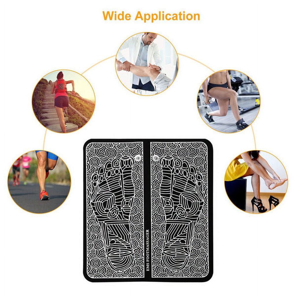 Pad Electric Stimulator r Unit Rechargeable Leg Reshaping Muscle Pain Relax Mat w/ 6 Modes 9 Intensity Levels - Image 3