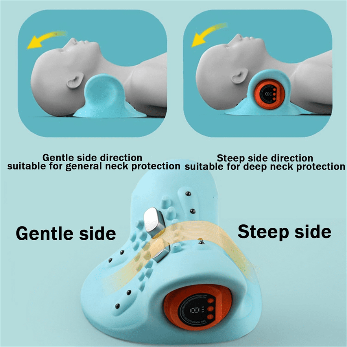 New Therapist Neck Massager, Electric 4D with Heat, Ergonomic Angle for Deep Tissue Pain Relief - Image 3