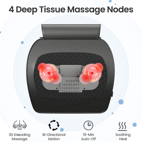 and Back Massager for Relief Deep Tissue with Heat, Shiatsu Shoulder Massager with Bi-Directional Rotating Head for ,... - Image 2