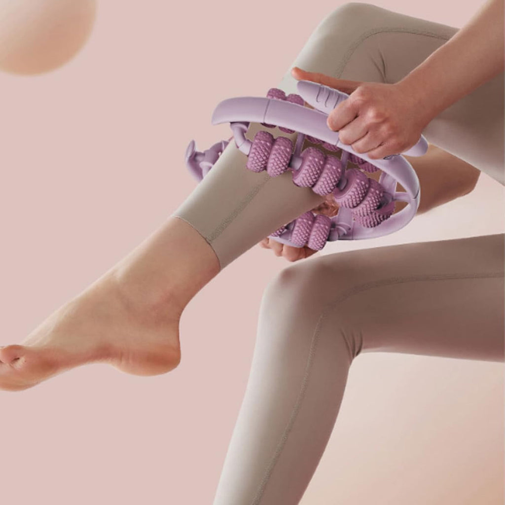 Deep Tissue Tool Multifunctional Muscles 26 Wheel for Arm Legs Thigh Fitness, Purple - Image 3