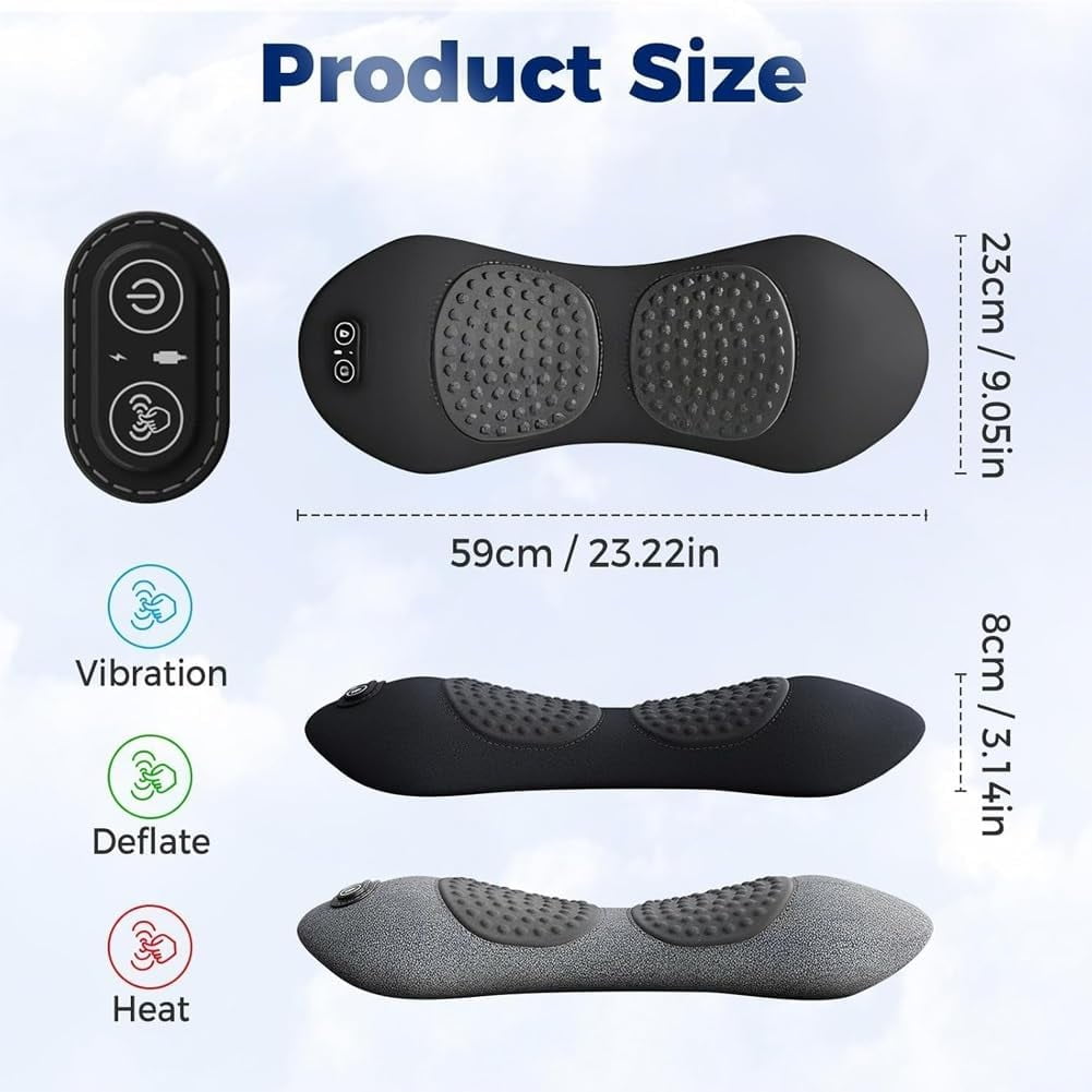 Fusion Back Massager,2025 New Electric 3 in 1 Back Massager for Pain Relief Deep Tissue,with Traction,Vibration & Hea... - Image 3