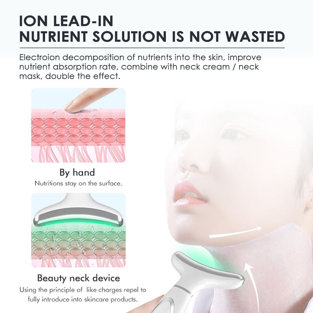 and Neck Massager Skin Lifting & Firming,Light Therapy for Face with Vibration, Thermal, Cooling - at Home Skin Care ... - Image 4