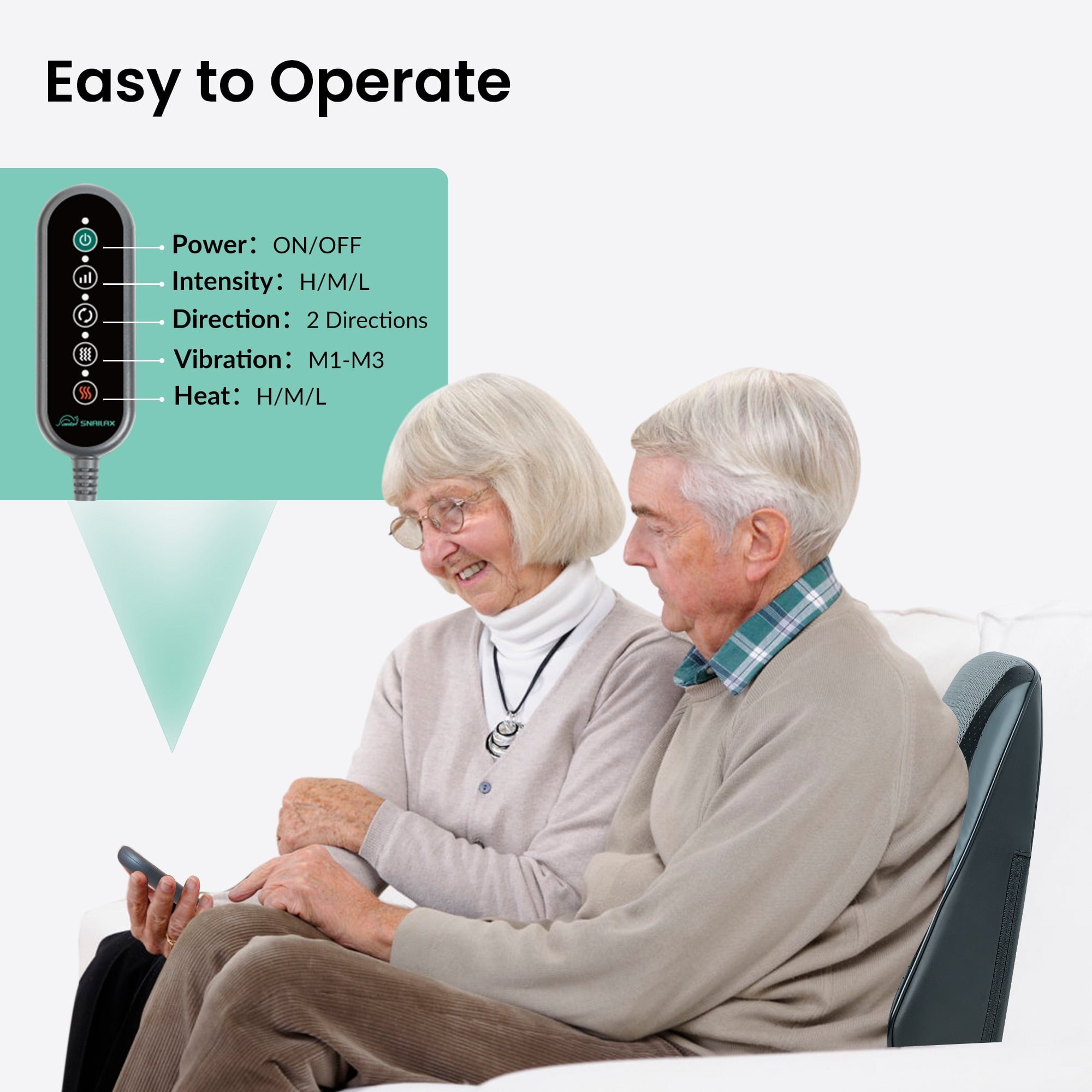 Massager with Heat, Massage Pillow for Neck and Pain Relief, Gift - Image 5