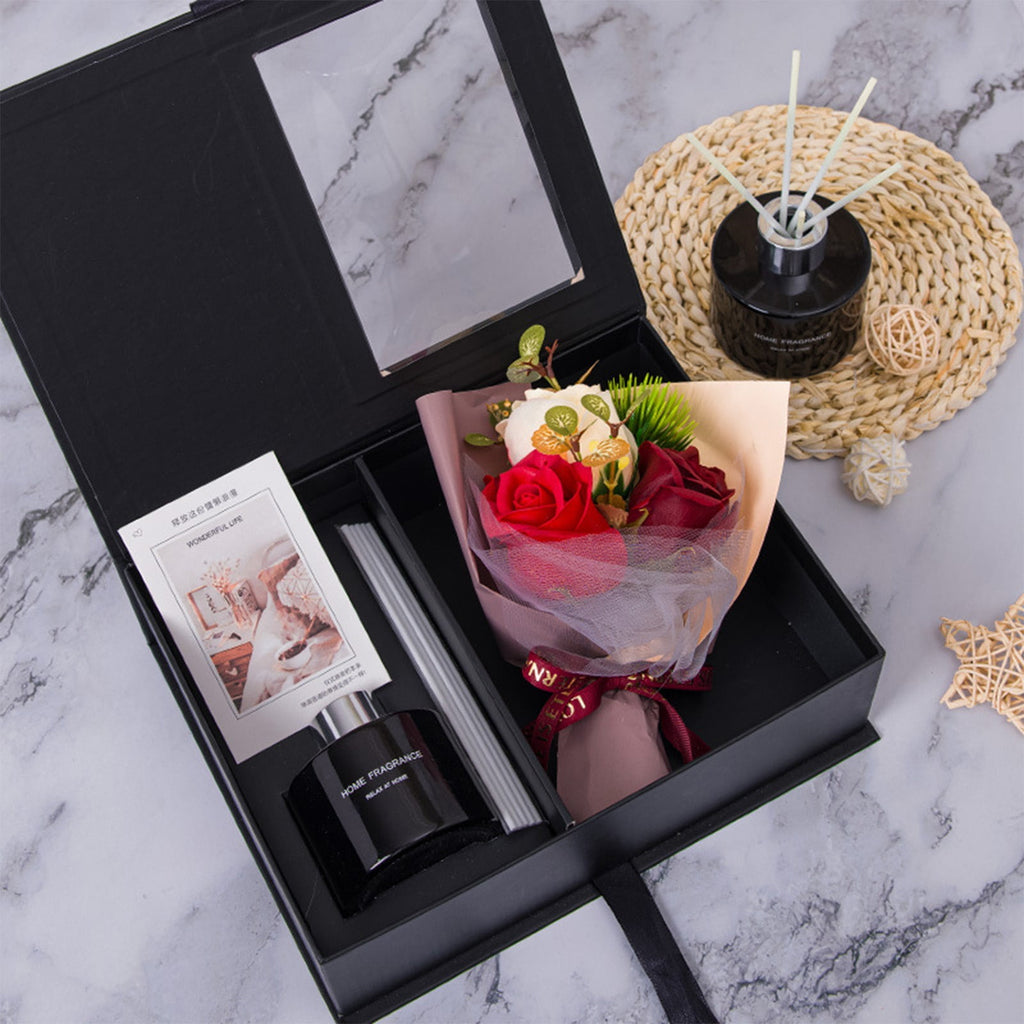 Basket Set Relaxing s for Women Aromatherapy Rose Box Appreciation Christmas Birthday Set for Wife Sister Friend 120ml - Image 4
