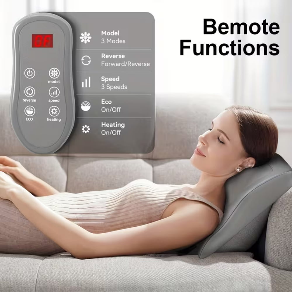 and Shoulder Massager Pillow with 3D Deep Tissue Kneading - Image 6