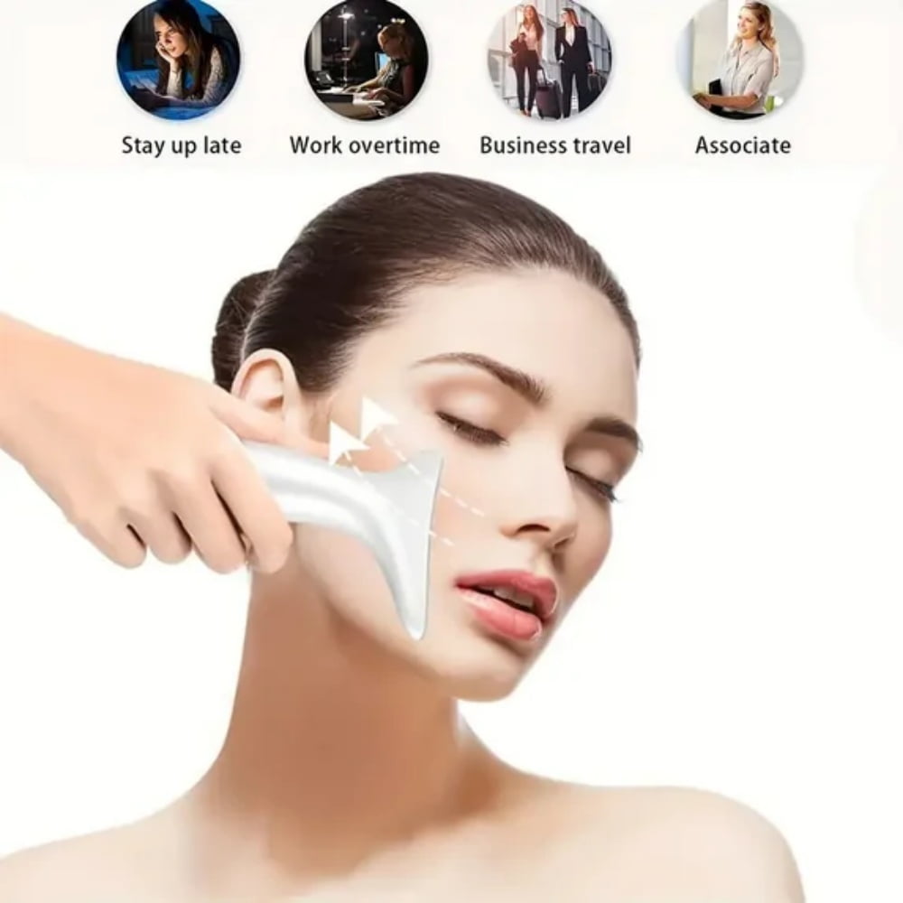 and Neck Massager with Red Light Therapy, 3 Modes Facial Massager for Skin Firming and Wrinkle Reduction, Rechargeabl... - Image 4