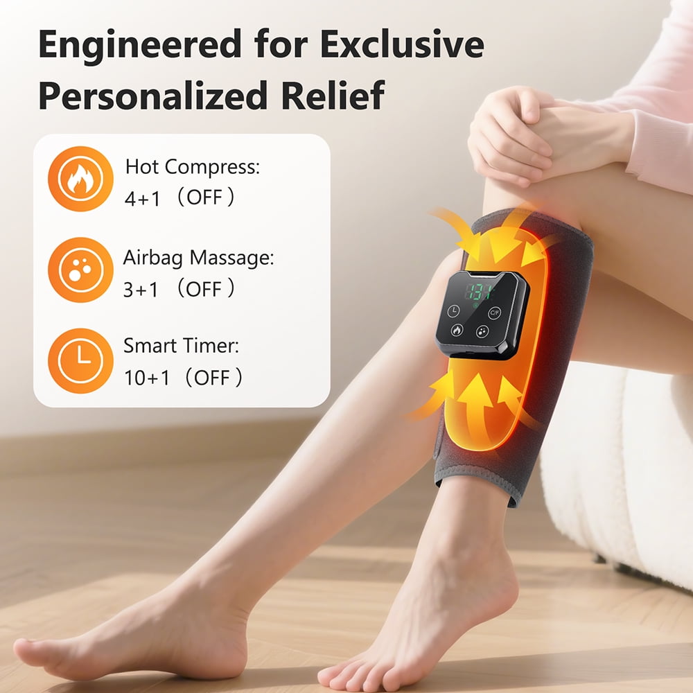 with Heat and Compression, Rechargeable Calf Compression for Circulation, Muscle Relaxation for Calf, Gifts for Dad M... - Image 3