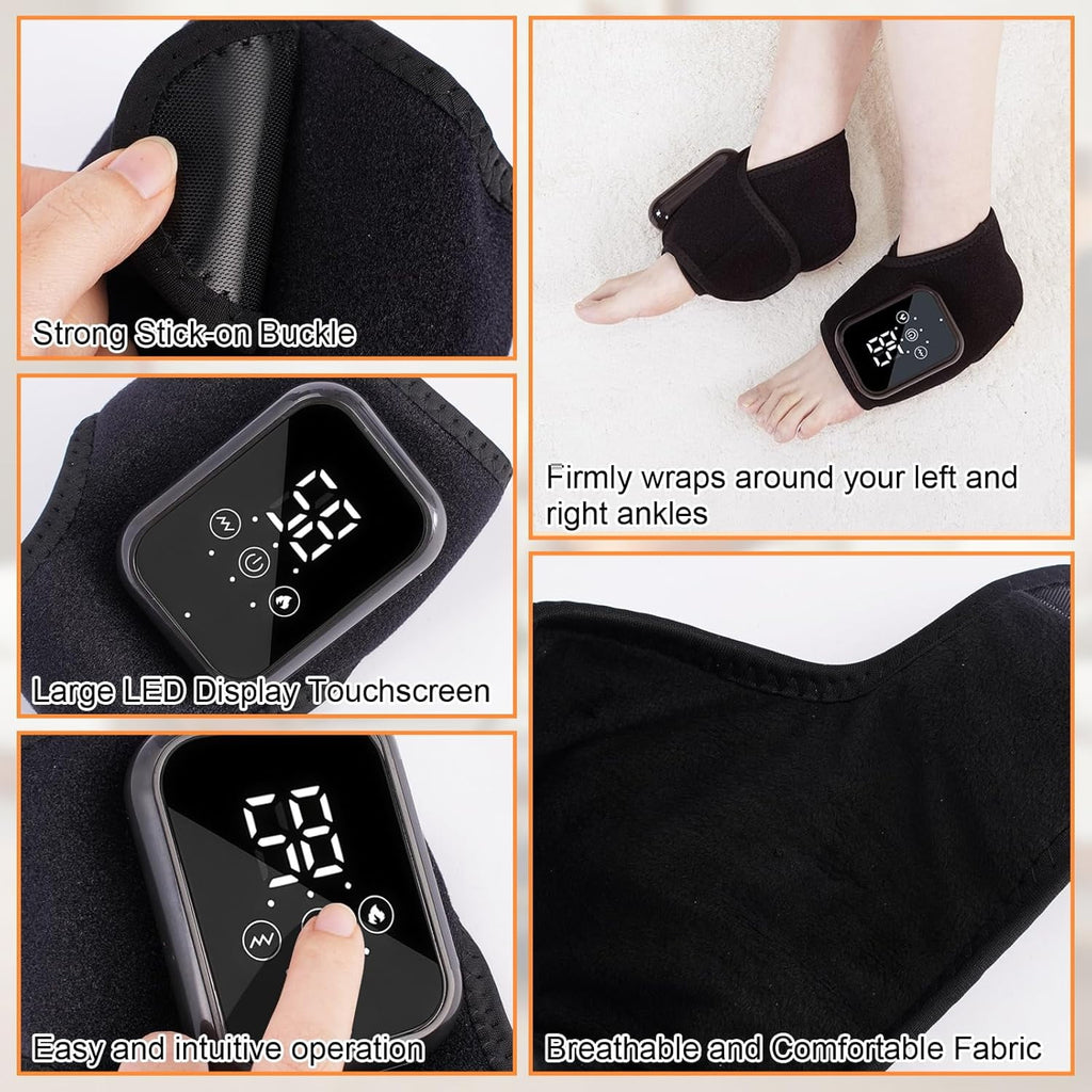 with Smart Timer, 3-in-1 Wire-Less Portable Vibrating Heated Feet s for Neuropathy Pain Relief & Ankle Relaxation & B... - Image 6