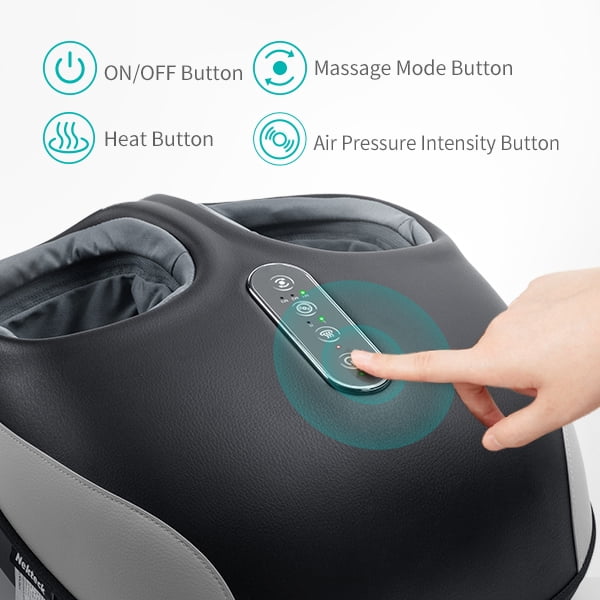 Machine with Heat, Deep Kneading Shiatsu with Air Compression, Soothe Muscles, Multiple Massage Modes & Adjustable In... - Image 3
