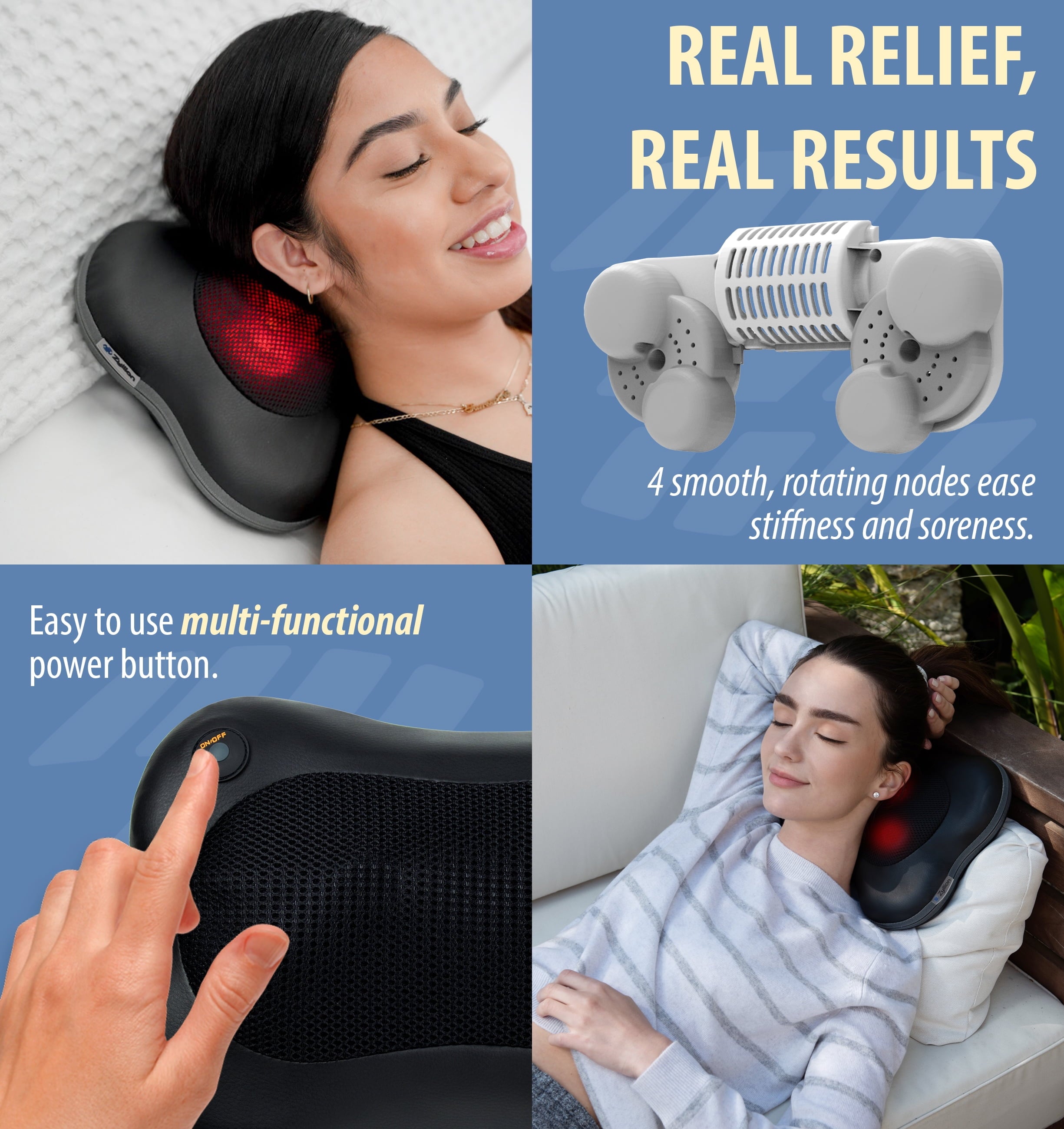 & Neck Massager with Heat for Muscle Pain, Black - Image 4
