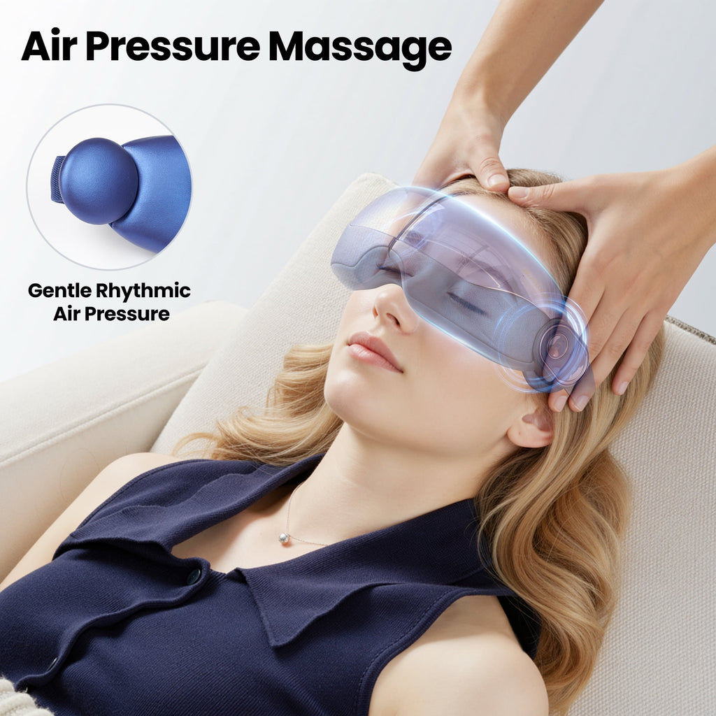 with Air Pressure, Open-View Design, Heated for Relieving Strain, Dry , and Headaches, Foldable & Rechargeable - Image 2