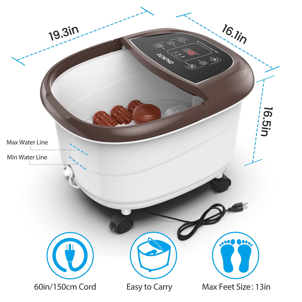 Bath Massager with Heat Bubbles Shiatsu Massage & Jets Soak Tub Relieve Muscle Pain, Mothers Day Birthday Gifts for M... - Image 5