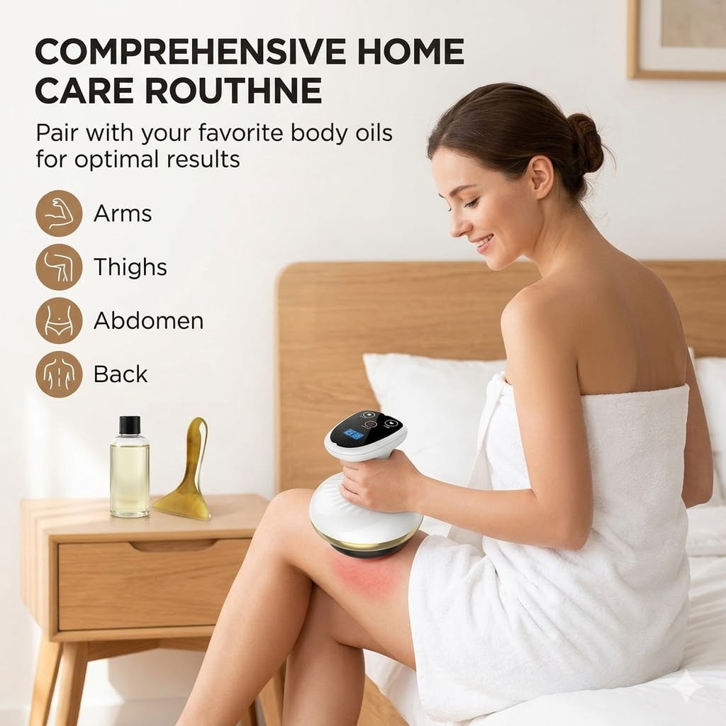 Electric Gua Sha for Massage Tool, 9 Suction Levels & Heating, Firmer, More Toned & Smoother Skin, Handheld Massager ... - Image 3