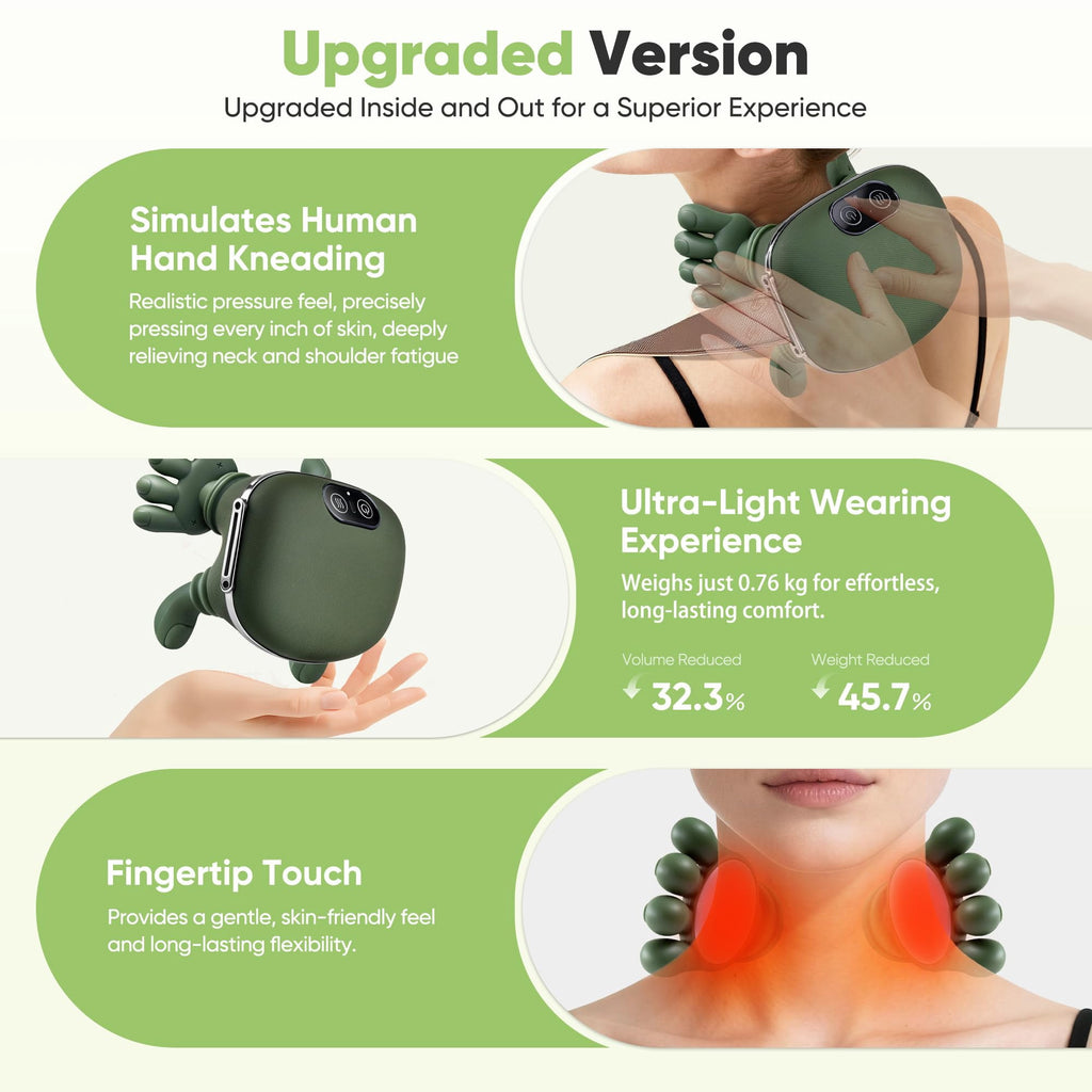 with Heat for Pain Relief deep Tissue,Shoulder & Back ,masajeador de espalda y Cuello shiatsu and Back - Image 5
