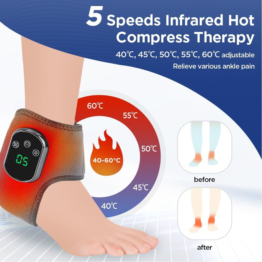Wireless Triple Therapy Massager with 3-Speed Vibration & 5-Temperature Heat Settings,Touch Screen for Home,Office,Tr... - Image 3