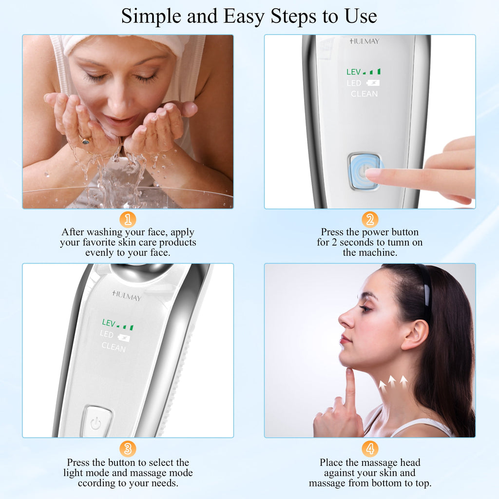 Red Light Therapy, Sculpting Tool, 3 Modes and Vibration Facial for Double Chin Wrinkle, Daily Home Use - Image 6