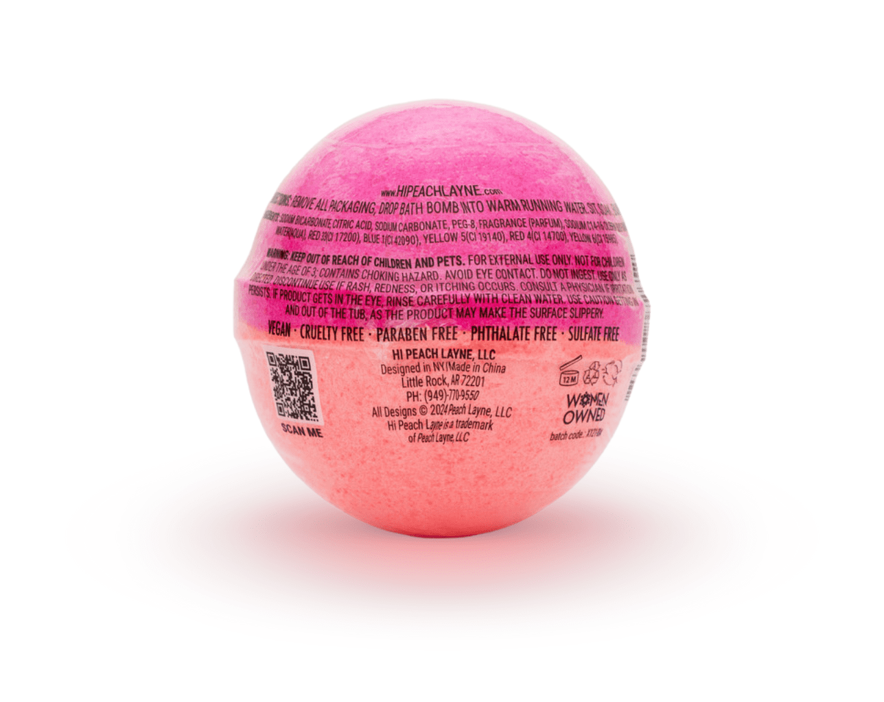 Berry Bougie Hot Pink and Bath Bomb with Prize, 4.5 oz. - Image 2