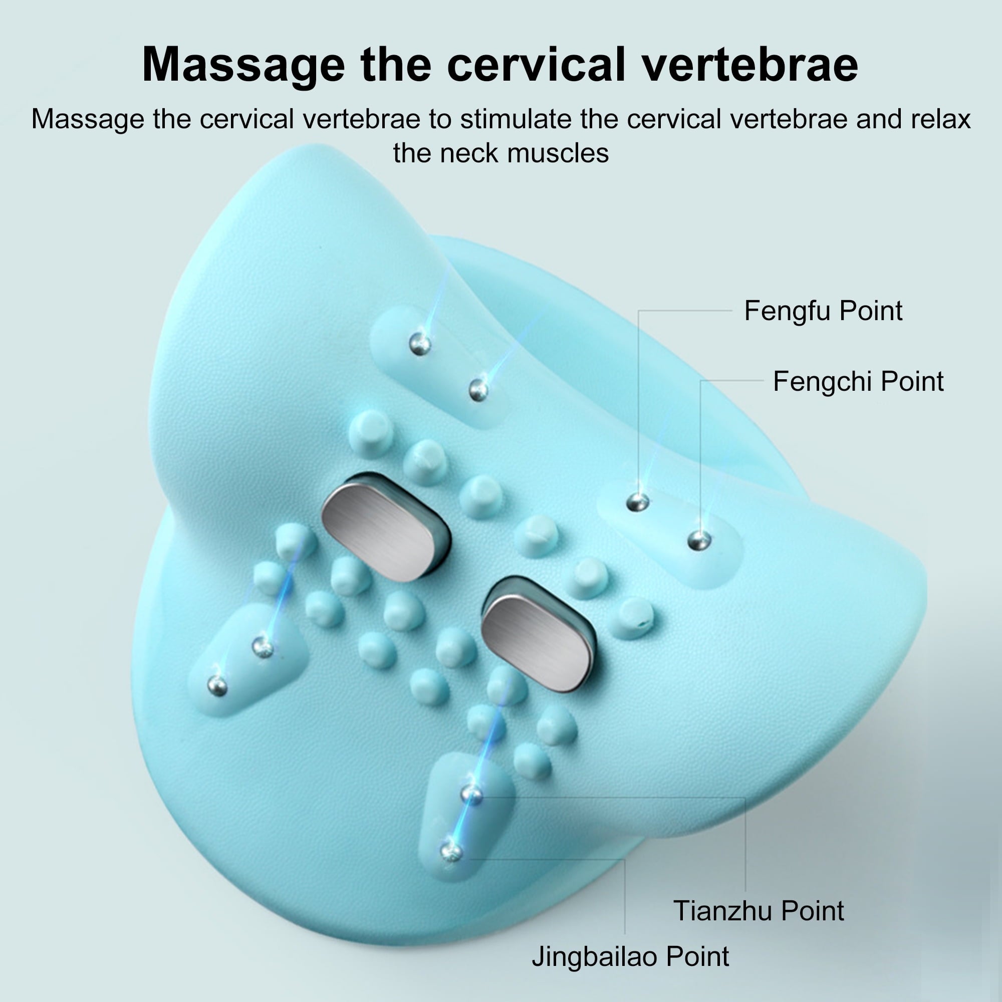 with Pulse, 6-Level Intensity & Magnetic Heat Massage Portable Cervical Relief for Muscle Stiffness and Fatigue - Image 6