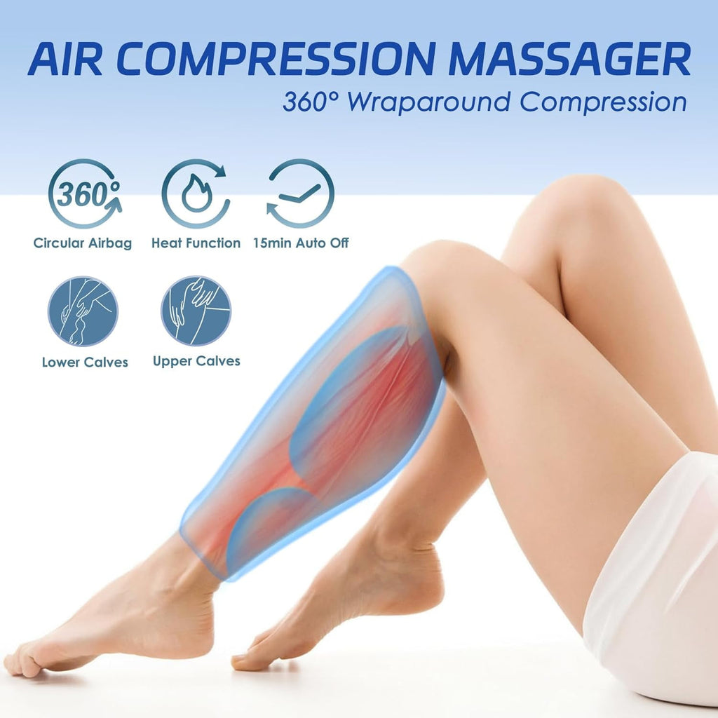 massager, calf circulation massager, 3 intensities and 3 modes, easy to use, suitable for relaxing feet, calves, thig... - Image 4