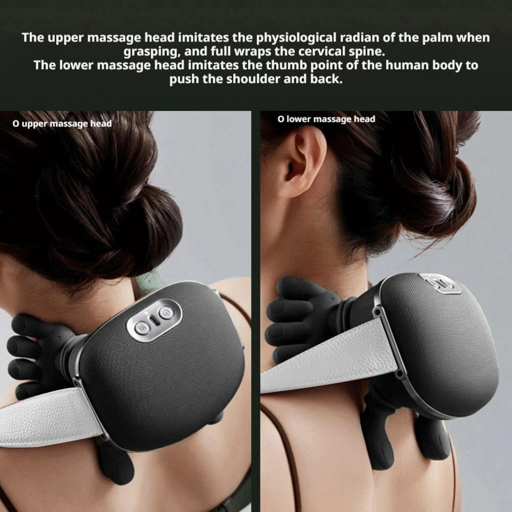 with Hands, Bionic Back and Shoulder with Heat, Portable Electric Heated Shiatsu with Simulated Hand Design for - Image 3
