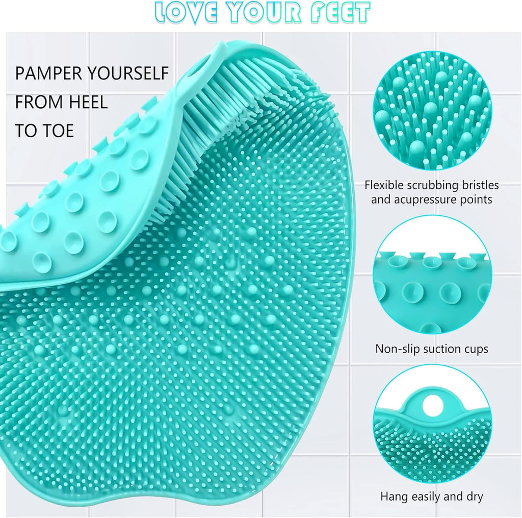 Mat,XL Larger Size Massager Mat with Non-Slip Suction Cups - Cleans, Exfoliationl,Massages Your Feet Without Bending,... - Image 2