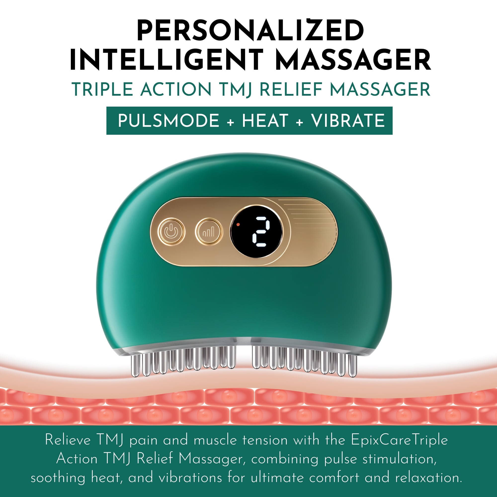 Jaw Massager - Relaxer Tool for Jaw Mouth Grinding Clenching Pain Tension - Heavy Duty Rechargeable Portable Multi-Ne... - Image 2