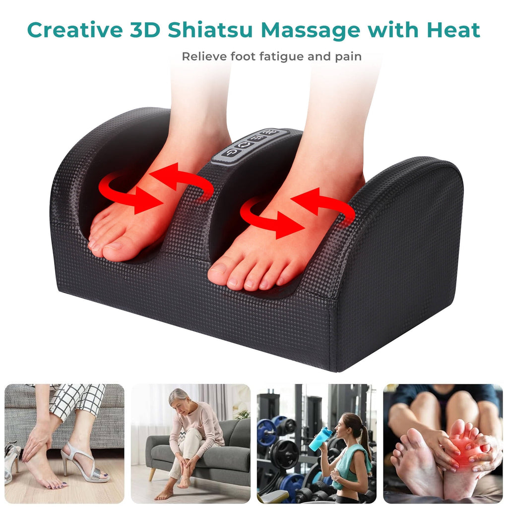Massager with Heat, and Calf Massager with Roller, Deep Massage for Relaxation, Gifts for Women & Men, Black - Image 6