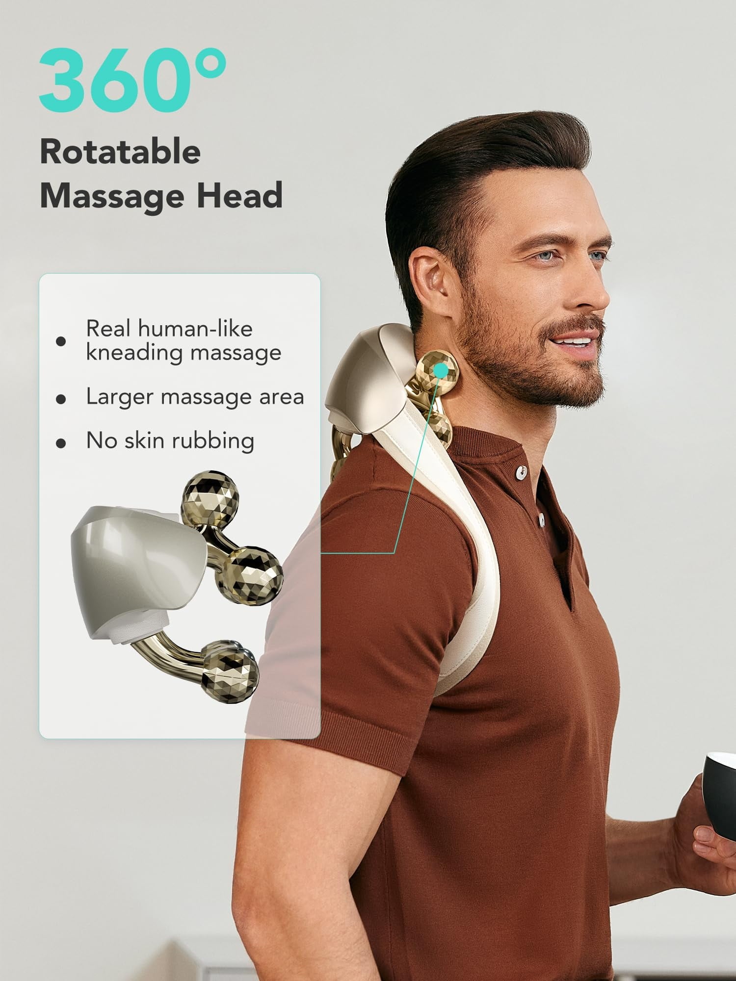 Ultra Neck Massager with Heat for Pain Relief, Deep Tissue, Eligible, Shoulder Massager Gift for Men and Women - Image 3