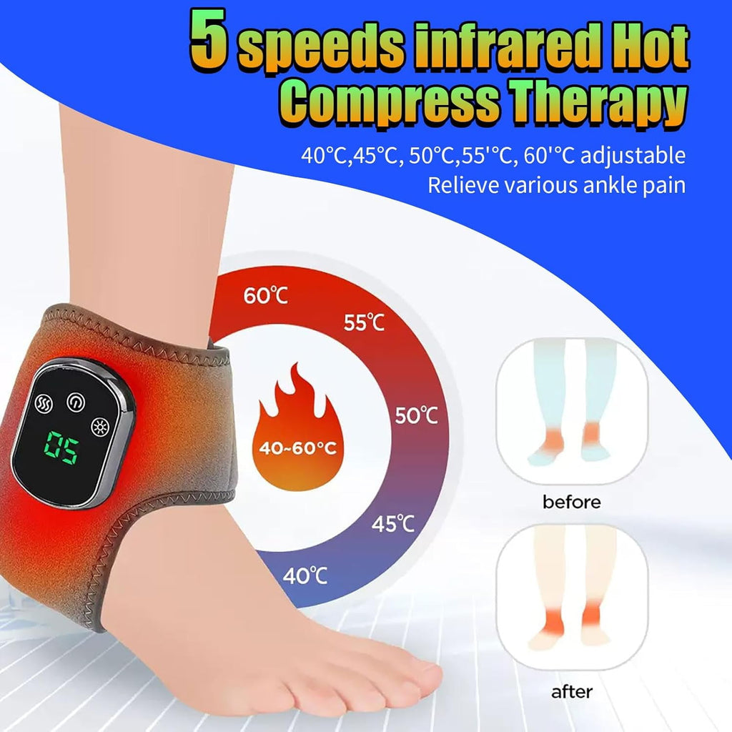 renew triple method massager, Vibration Heated Feet Wrap with 3 Vibration Mode,5 Heat Leavel, Boosts Circulation, Rel... - Image 3
