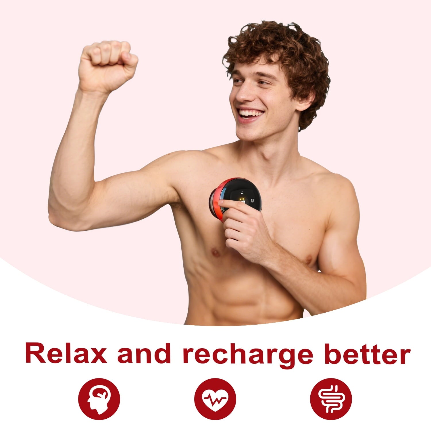5-in-1 Electric Cupping Massager Kit 12-Level Temperature & Suction Control for Muscle Relaxation, Includes 2 Replace... - Image 4