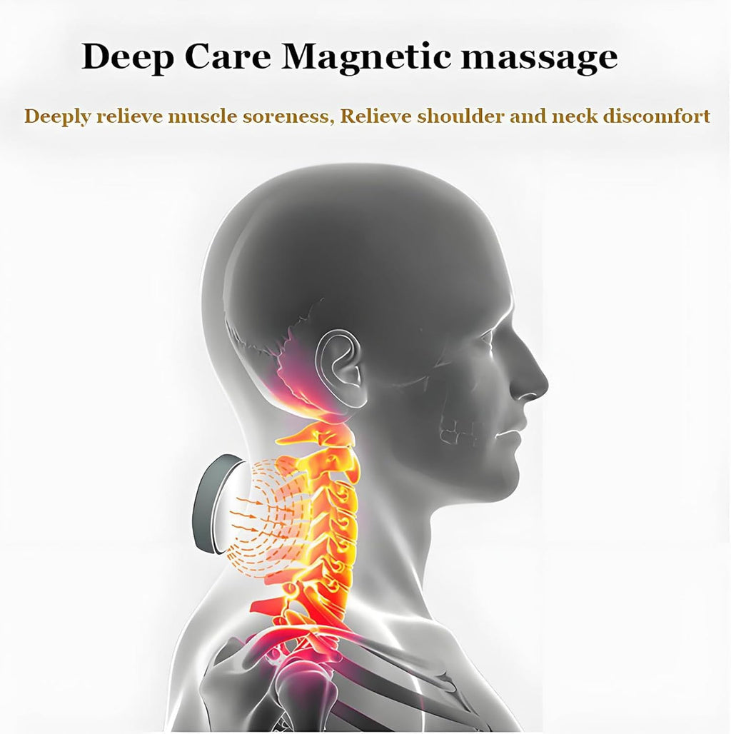 2.0 with Heat - Kneading, 6 Modes & 15 Intensity Vagus Nerve Stimulator, Hands-Free Ergonomic Design for Deep Muscle ... - Image 6