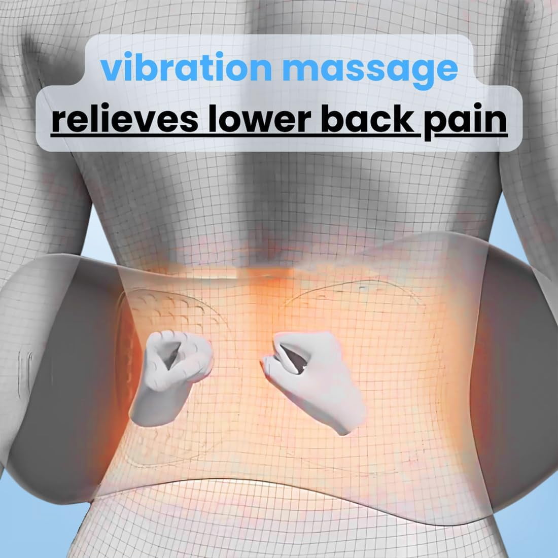 Fusion Back Massager, Soothe 3 in 1 Back Massager for Sciatica, Mysoothelab Neck Massagers Pillow, Three-Speed Consta... - Image 4