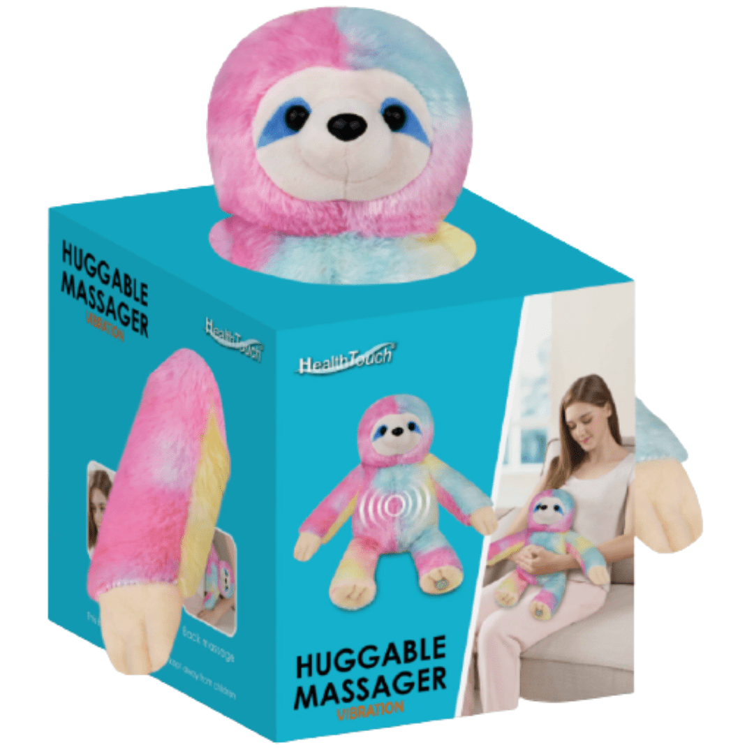Rainbow Sloth Massaging Massager Gift with Relaxing Vibration - Image 4